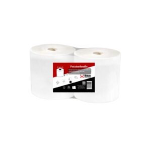 2-lagig Putztuchrolle weiß - 25×26 cm je Blatt, 760 Blatt pro Rolle, 190 m je Rolle, praktischer Doppelpack 1520 Blatt, FSC-zertifiziert, Rohstoff: Zellulose