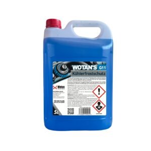 5L Wotan´s Kühlerfrostschutz G11 – silikathaltiger Frost- und Korrosionsschutz, ideal für ältere Motoren und Aluminiumkühler, zuverlässiger Motorschutz bis -35°C