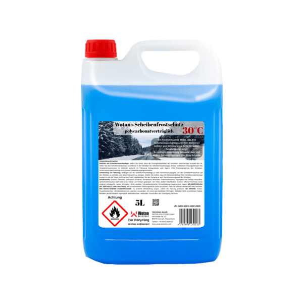 5L Wotan’s Winter Scheibenfrostschutz -30°C - gebrauchsfertiges Wischwasser für stets klare und eisfreie Sicht